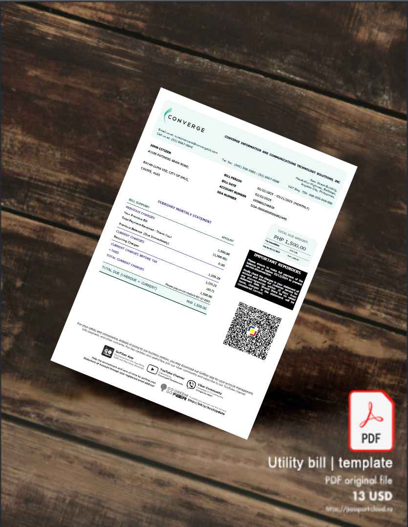 Utility bill | Albanian Power | Albania